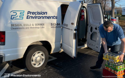 Precision Environments Inc. Donates Groceries & Household Items to St. Vincent De Paul Society